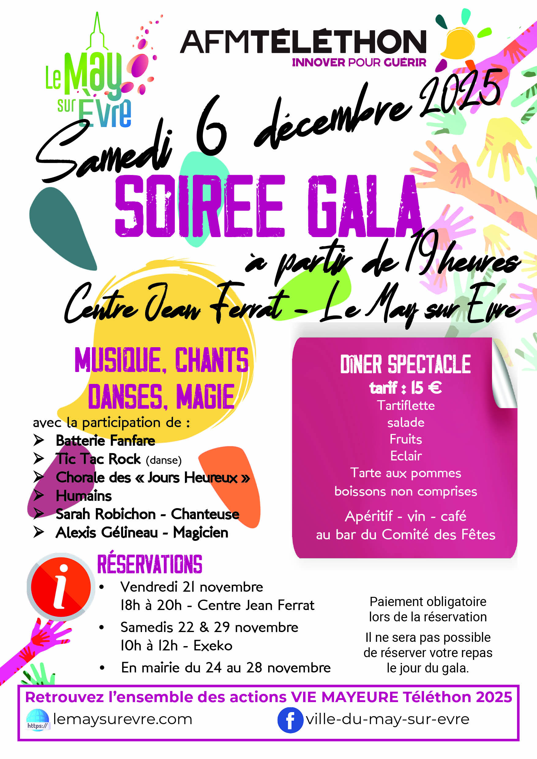 Diner Spectacle téléthon 2025